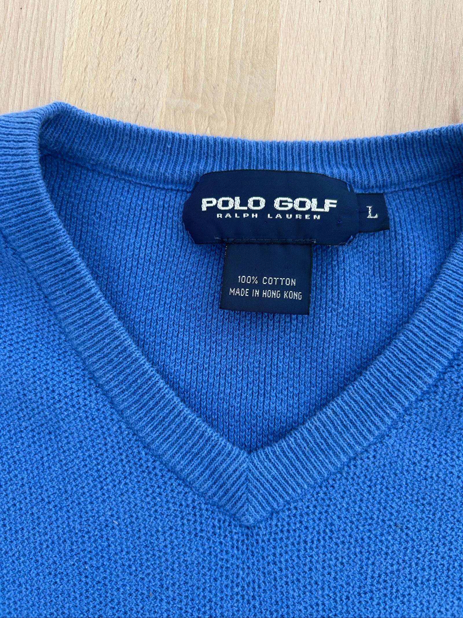 Suéter sin mangas Ralph Lauren Tamaño L de punto piqué – photo 3